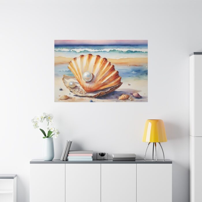 Shells Pearls Beach Art Standard Canvas - Image 3