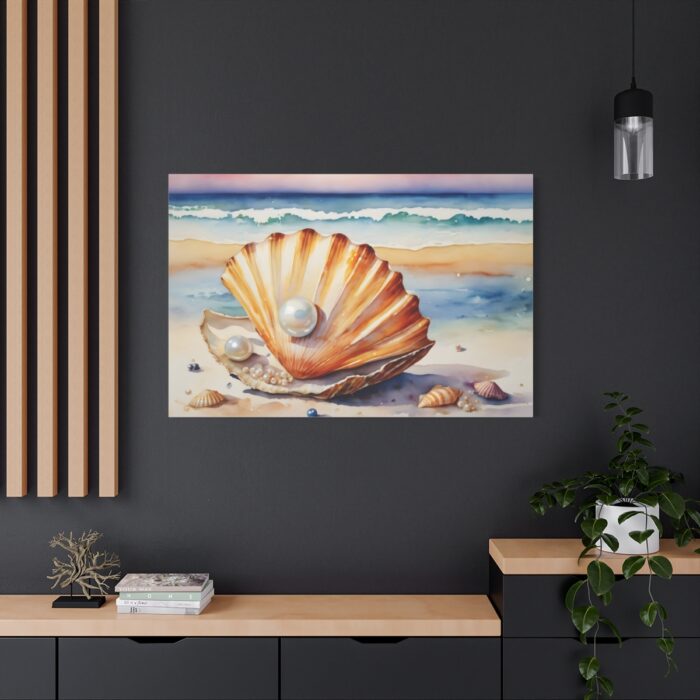 Shells Pearls Beach Art Standard Canvas - Image 4