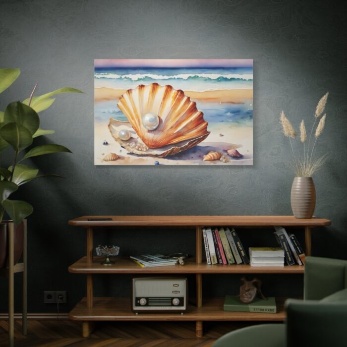 Shells Pearls Beach Art Standard Canvas - Image 5
