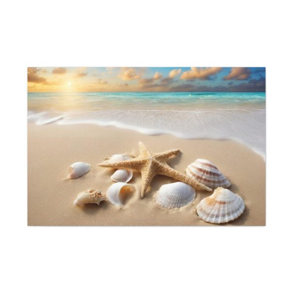 91638-421.jpg Sandy Beach With Seashells I Standard Canvas