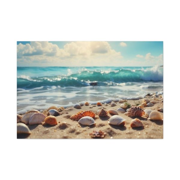 91638-426.jpg Sandy Beach With Seashells II Standard Canvas