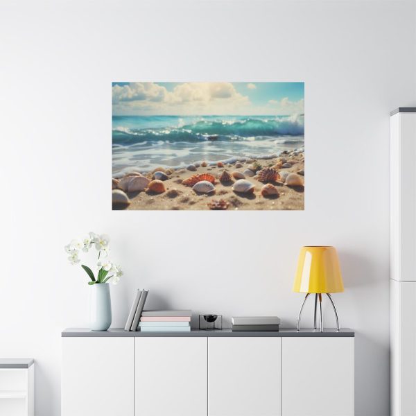 91638-427.jpg Sandy Beach With Seashells II Standard Canvas
