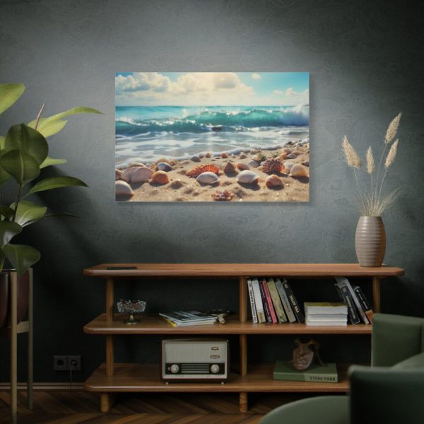 91638-429.jpg Sandy Beach With Seashells II Standard Canvas