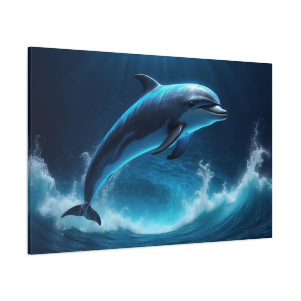 91638-430.jpg Dolphin Jump Standard Canvas