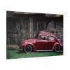 Red Old Beetle Car Standard Canvas