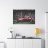 Red Old Beetle Car Standard Canvas