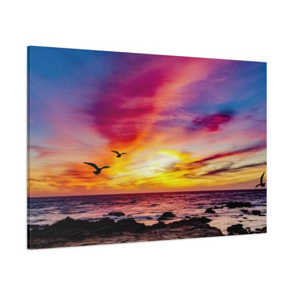 91638-70.jpg Pink Sky Sunset Standard Canvas
