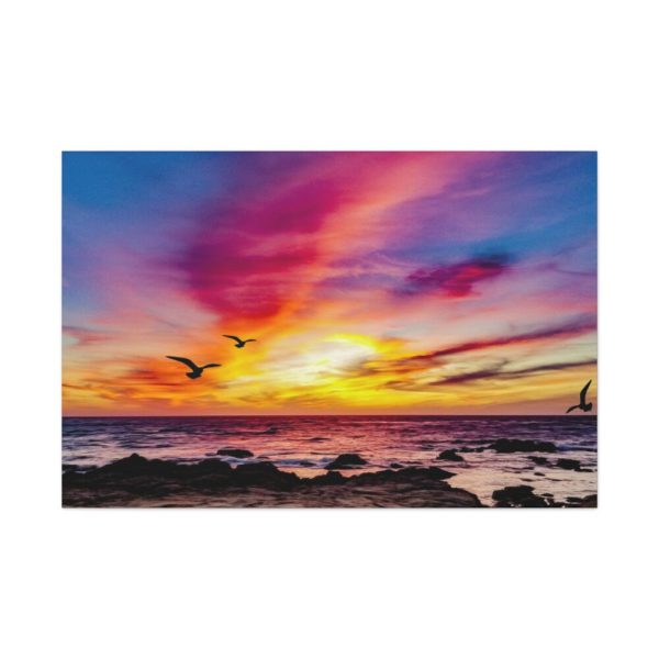 91638-71.jpg Pink Sky Sunset Standard Canvas