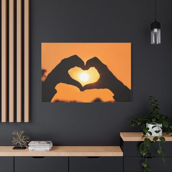 91638-8.jpg Heart Hands Frame the Sun Standard Canvas