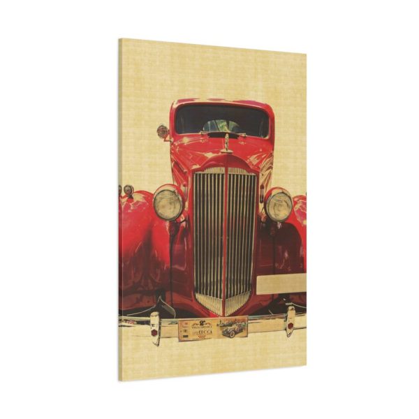 Car Vintage Red Standard Canvas