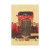 Car Vintage Red Standard Canvas