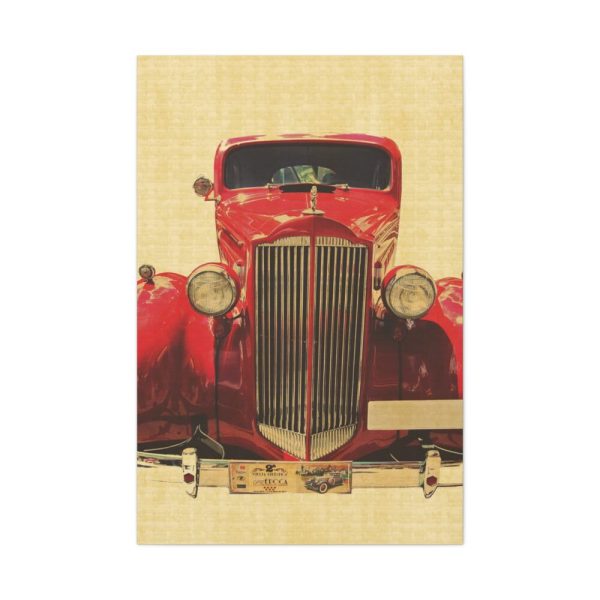Car Vintage Red Standard Canvas