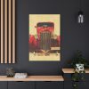 Car Vintage Red Standard Canvas