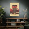 Car Vintage Red Standard Canvas
