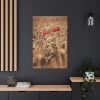 91655-38.jpg Poppy in Cornfield Standard Canvas