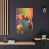 Rainbow Tulips Standard Canvas