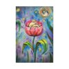 Tulip Flower and Mouse at Night Standard Canvas