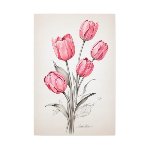 91655-81.jpg Sketch Art Tulips II Standard Canvas