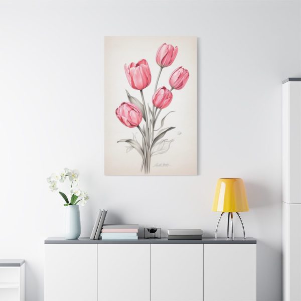 91655-82.jpg Sketch Art Tulips II Standard Canvas