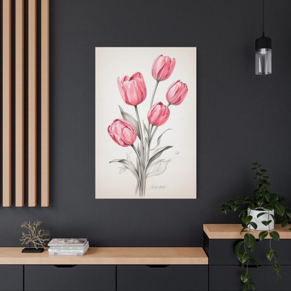 91655-83.jpg Sketch Art Tulips II Standard Canvas