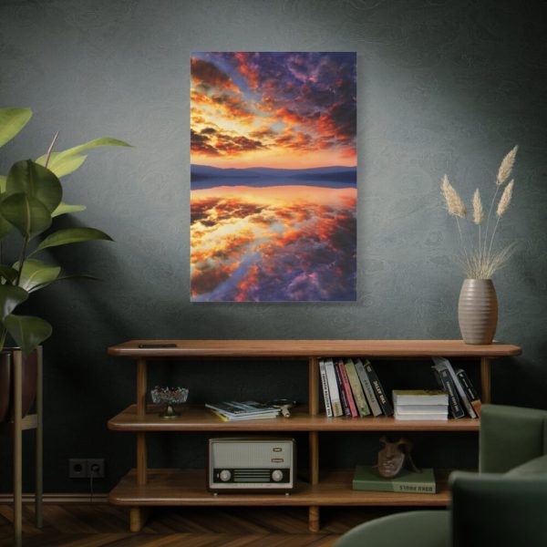 91655-9.jpg Water Reflection Sunset Standard Canvas