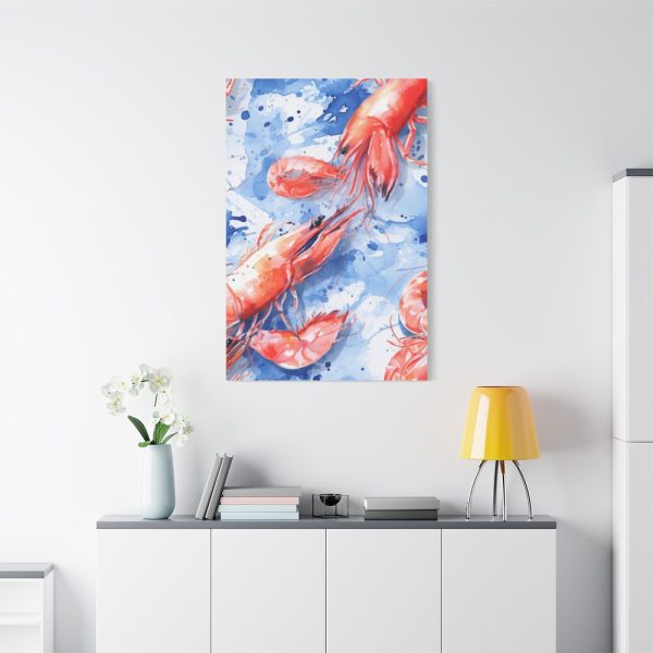 Seamless Lobster Nautical Standard Canvas