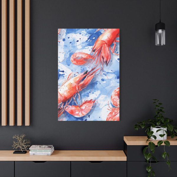 Seamless Lobster Nautical Standard Canvas