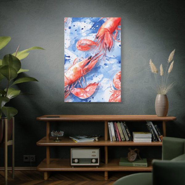 Seamless Lobster Nautical Standard Canvas