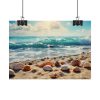 Sandy Beach With Seashells II Poster