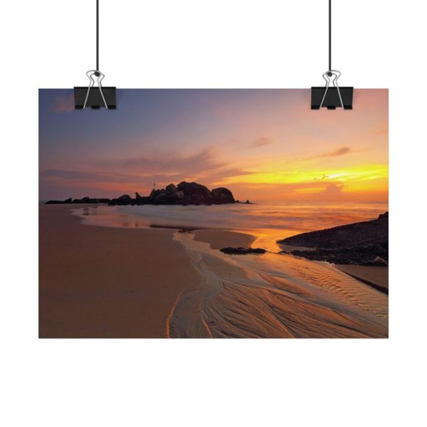Sunrise Sleeping Giant Seascape Poster
