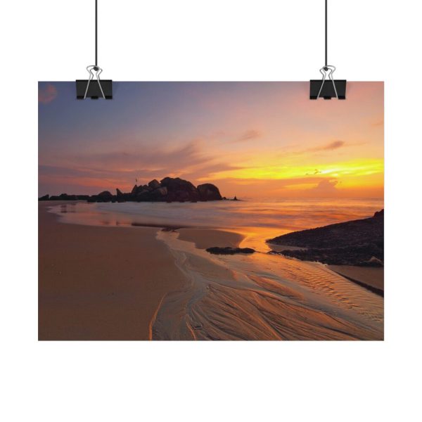 Sunrise Sleeping Giant Seascape Poster