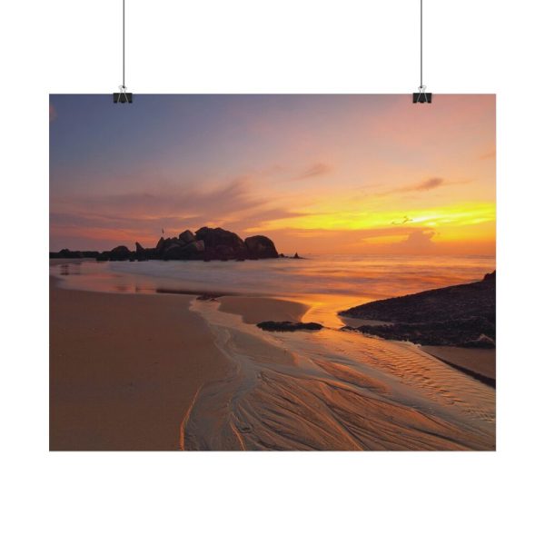 Sunrise Sleeping Giant Seascape Poster