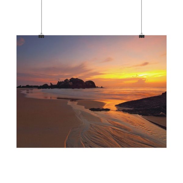 Sunrise Sleeping Giant Seascape Poster