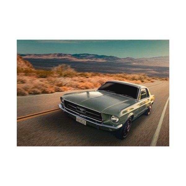 92408-135.jpg Mustang on the Road Poster