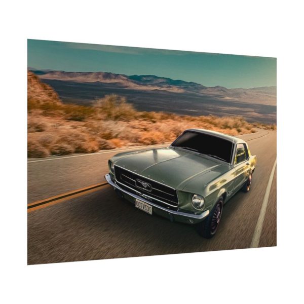 92408-137.jpg Mustang on the Road Poster
