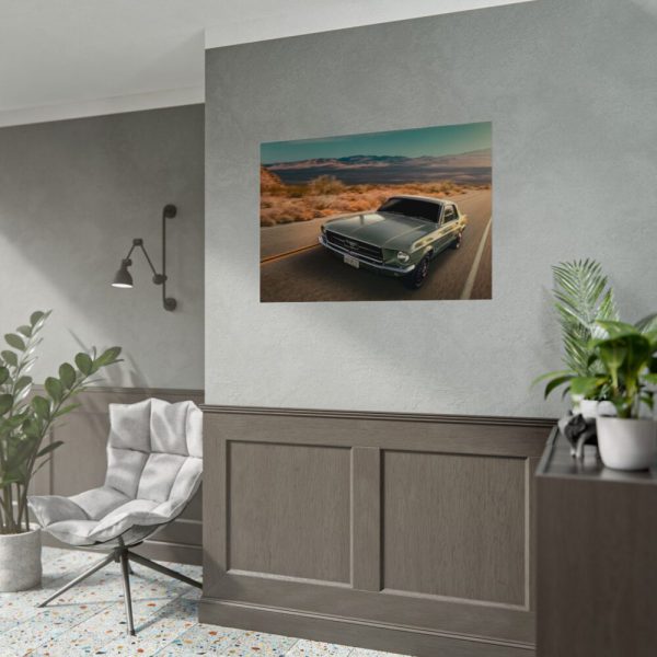 92408-139.jpg Mustang on the Road Poster