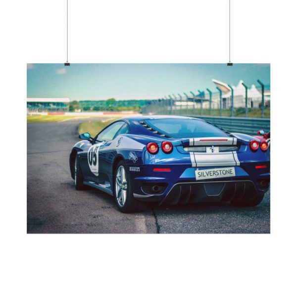Ferrari Racing Car Poster