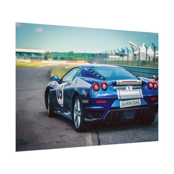 Ferrari Racing Car Poster