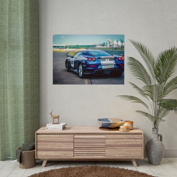 Ferrari Racing Car Poster