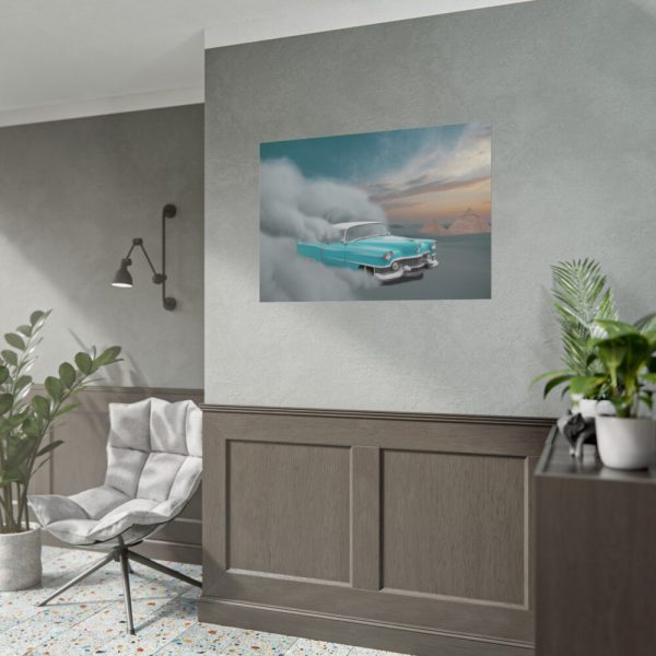 92408-154.jpg Cadillac in Desert Poster
