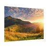 Beautiful Mountain Glow in Sunset Poster