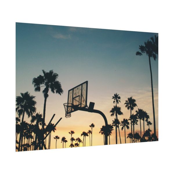 92408-217.jpg Silhouettes of a Basketball Court Poster