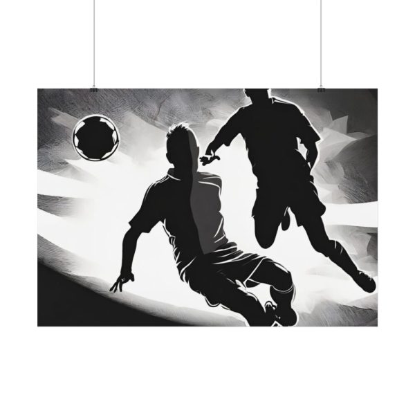 92408-221.jpg Soccer Players With The Ball Poster