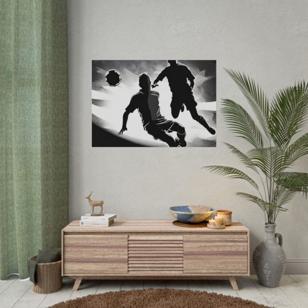 92408-223.jpg Soccer Players With The Ball Poster