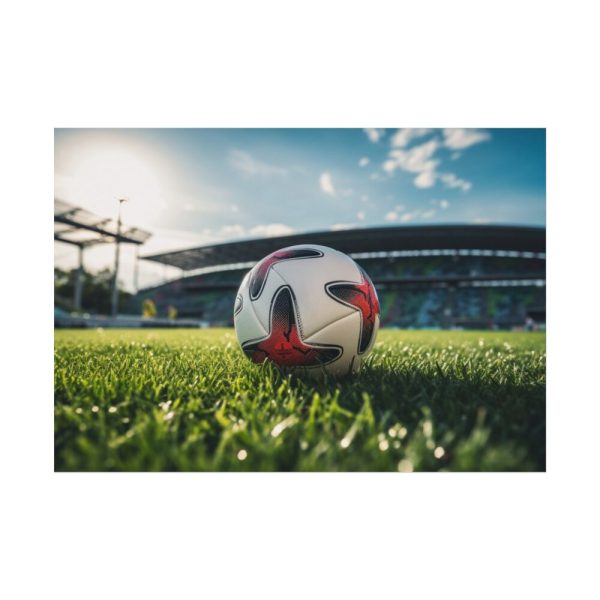 Soccer Ball On The Field Poster
