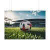 Soccer Ball On The Field Poster