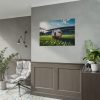 Soccer Ball On The Field Poster