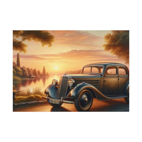 92408-245.jpg Vintage Car Parked on the Road Poster
