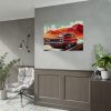 Classic Red Muscle Car Poster
