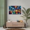 92408-308.jpg Basketball Court Scene With Players in Action Poster